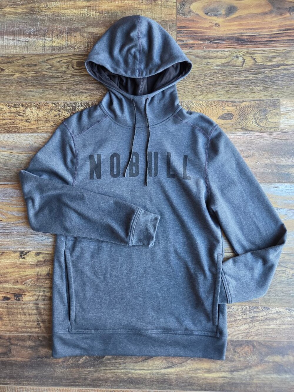 NOBULL Legacy Women's Training Hoodie Sweatshirt Pocket Fleece Charcoal